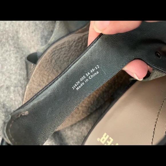 Camper black leather wedge ladies sz 38/7.5 EUC - Picture 4 of 4